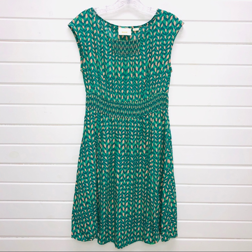 Anthropologie Maeve Cap Sleeve Dress